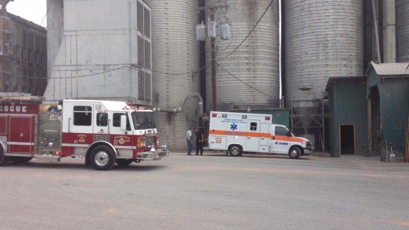 Man Badly Mangles Foot In Auger At Baggett Grain Inc