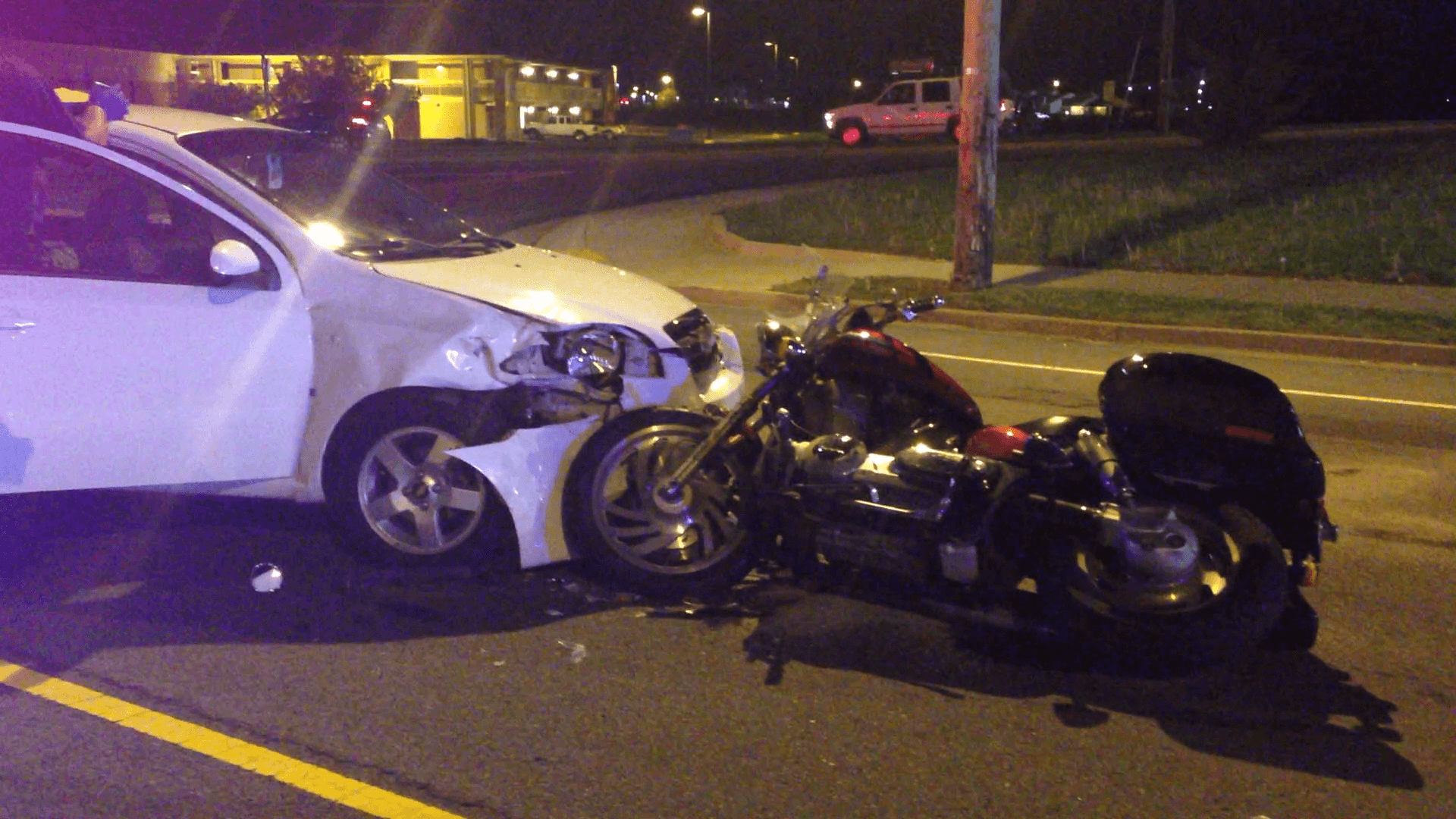 VIDEO: Motorcycle And A Car Hit Head-On In Springfield