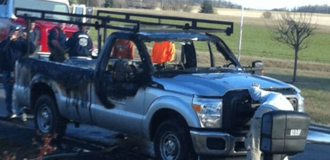 Truck Fire In Orlinda, A Total Loss