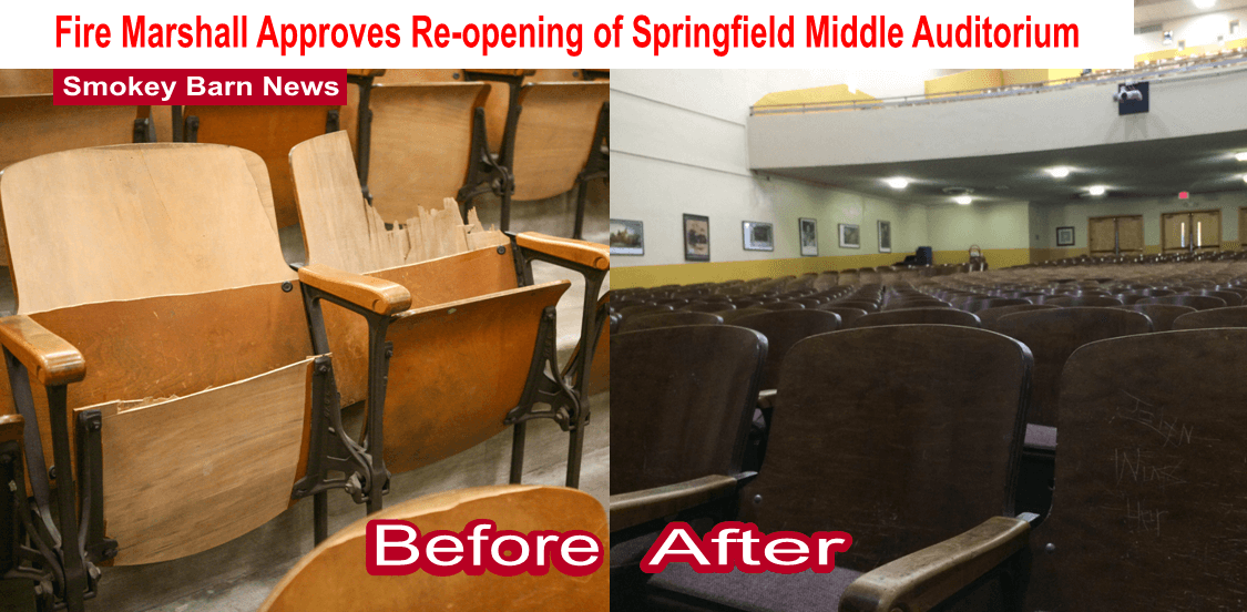 Springfield Middle School Theater Reopening Sooner Than Thought, Before And After Photos