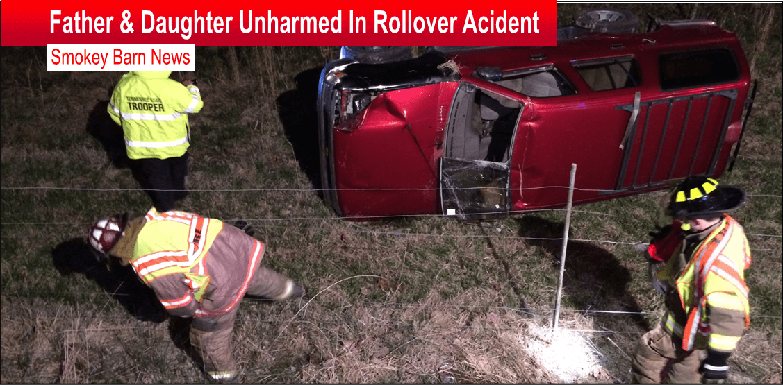 Father-Daughter Unharmed In Rollover Accident On Edgar Dillard