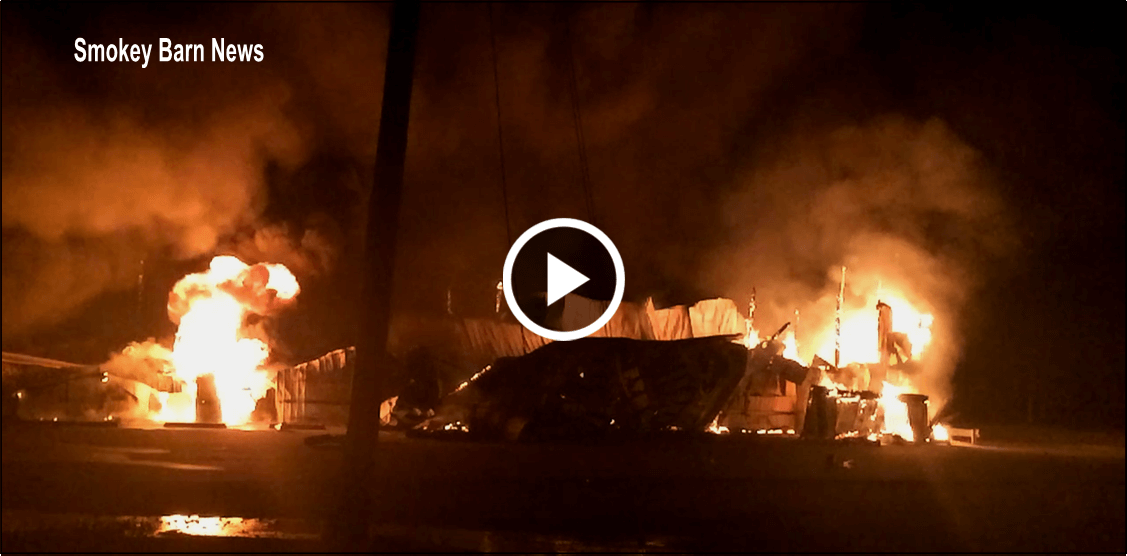 Guthrie KY: RJ Corman Railroad Building Destroyed By Fire Sunday