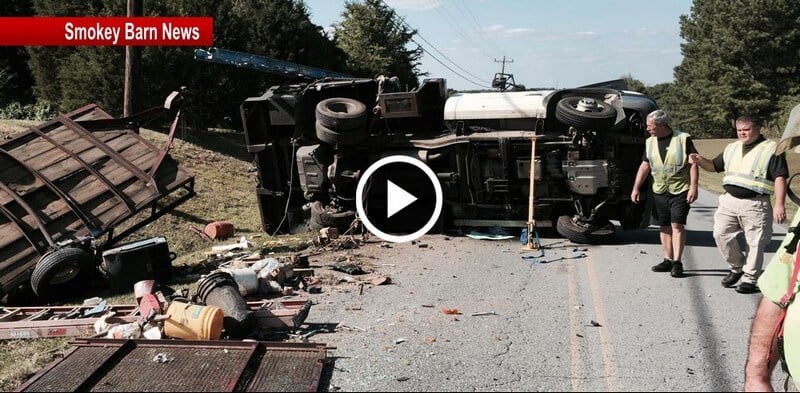 New Cut Rd In Greenbrier CLOSED after Rollover