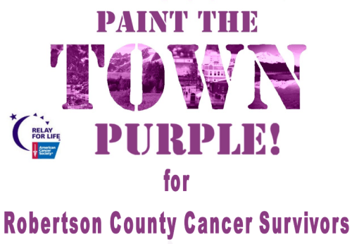 paint the town purple flyer