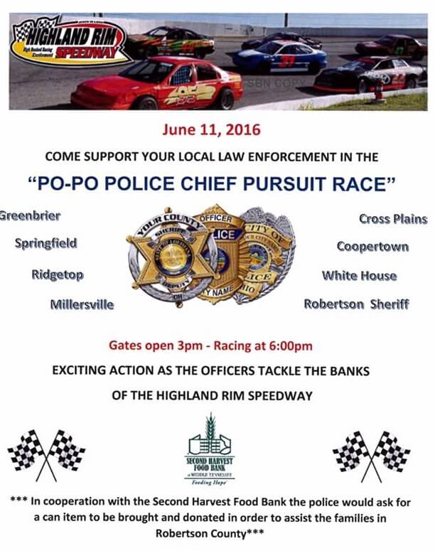 Highland Rim Police pursuit race flyer a