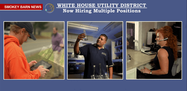 Great Jobs Available With The White House Utility District