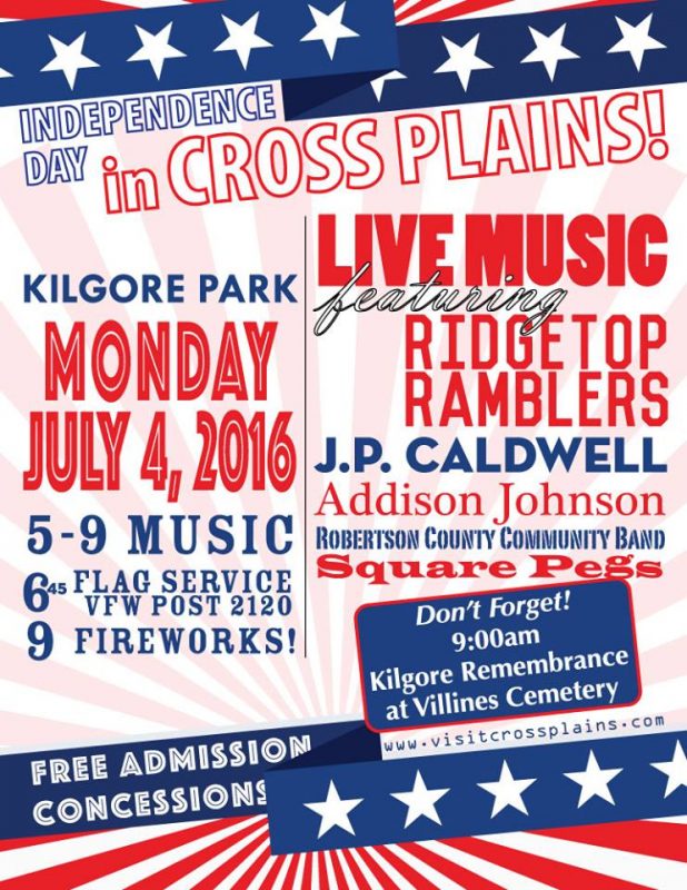 Cross Plains 2016 july 4th flyer a