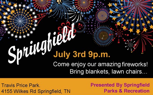 Springfield Fireworks 2016 flyer