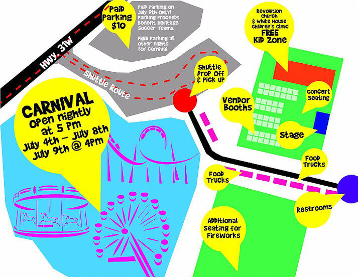 White House Americana festival map 2016