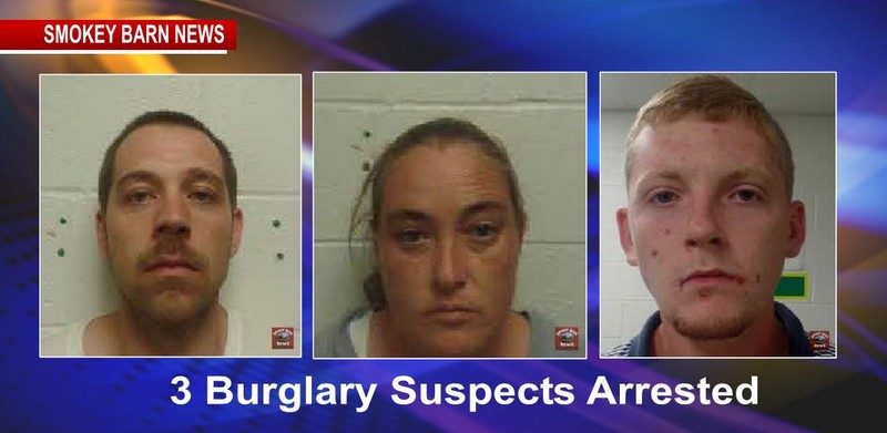 three burglary suspects arrested