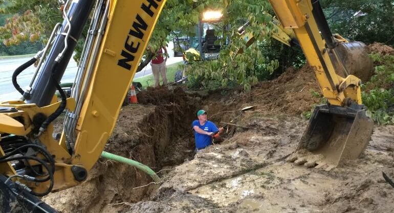 Greenbrier Water Main Break Affects Half The City