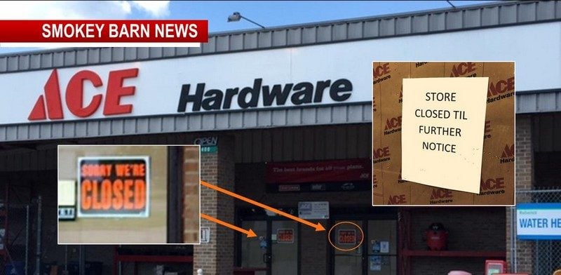 Multiple Robertson Area Ace Hardware Stores Suddenly CLOSE