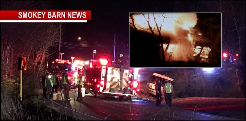 VIDEO: Macy’s Bus Crashes On Hwy 49: 11 Transported From Fiery Wreck