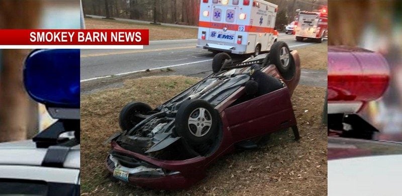 Driver OK After Hwy 49 Rollover Crash Wednesday