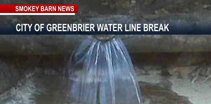 Greenbrier Water Main Break Affects Service To Customers