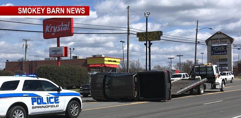 Rollover On Memorial Blvd In Springfield Under Investigation