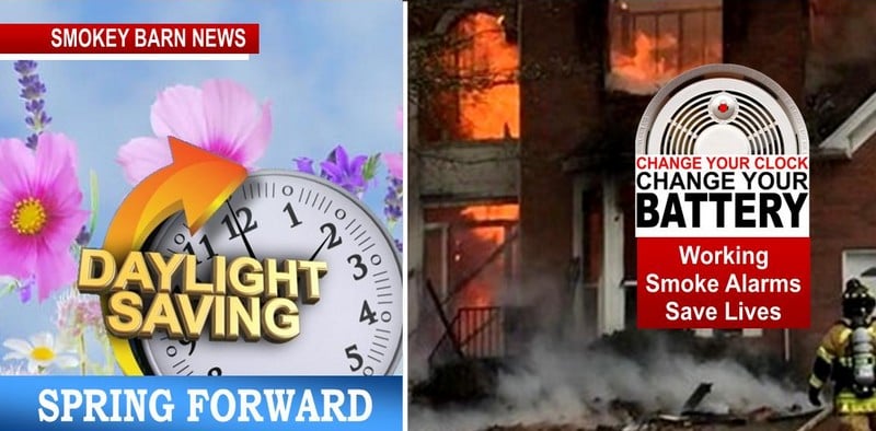 Spring Forward Sunday – Change Your Clocks, Smoke Alarm Batteries