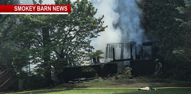 Firefighters Battle Portland House Fire In Soaring Temperatures