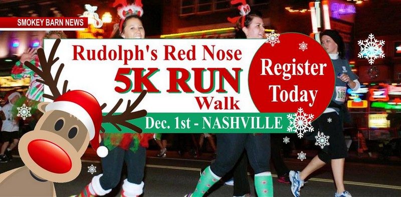 Nashville 5K Charity Run: Sign Up Now - Rudolph's Red Nose Run Dec. 1