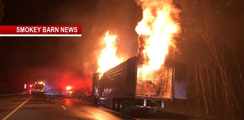 Semi Hauling Chocolate Ignites On I-24 East (Expect Delays)