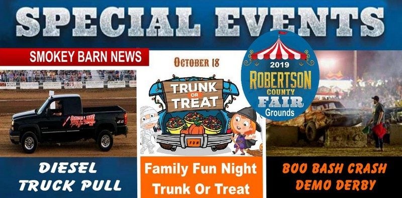 Coming to RC Fairgrounds->Truck Pull-Trunk Or Treat & Demo Derby