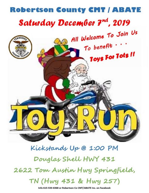 Motorcyclists Invited "Christmas Toy Run" For Needy Children In