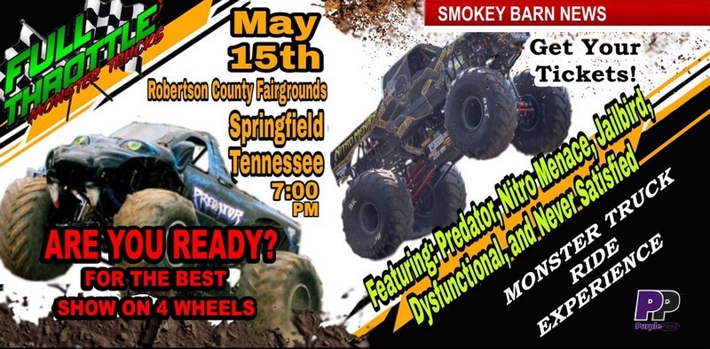 Full Throttle Monster Trucks Coming To Robertson County