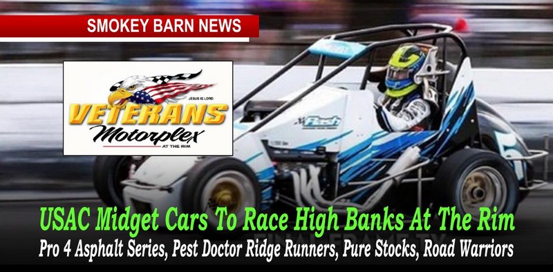 USAC Midget Cars To Race High Banks At The Rim Saturday