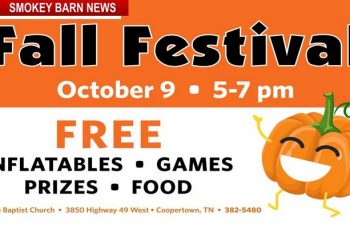 All Invited To Fall Festival In Coopertown At Providence Baptist Church Oct. 9th