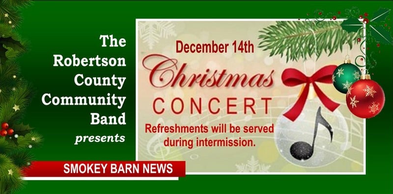 Dec. 14th A Free Christmas Concert, Presented By The RC Community Band