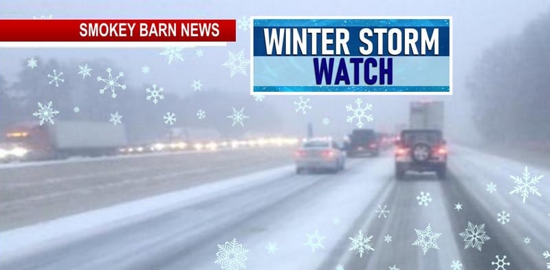 Winter Storm Watch For All Of Middle TN, Forecast 3-6 Inches Of Snow For Most Areas