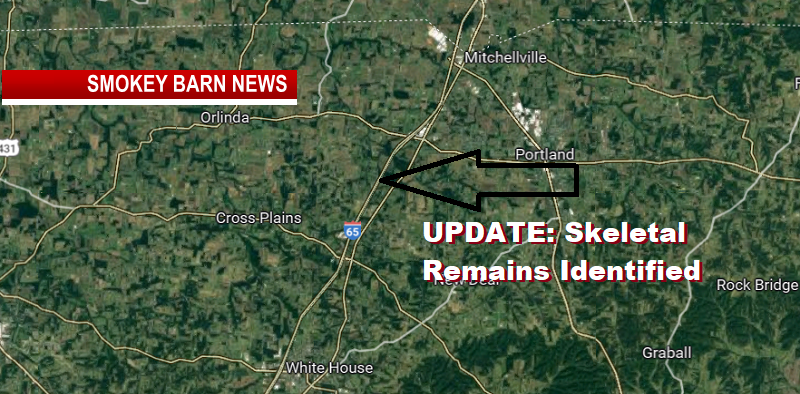 Officials ID Skeletal Remains Found Near I65 In Robertson County
