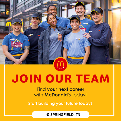 Now Hiring Shift and Hourly Managers (Springfield McDonalds) Smokey