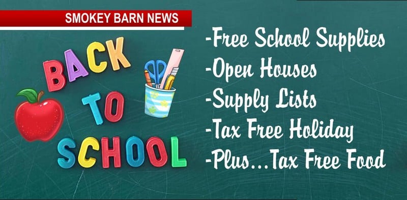 Back To School Bashes, Open Houses, Supply Lists, Tax-Free Weekend Plus Tax-Free Food
