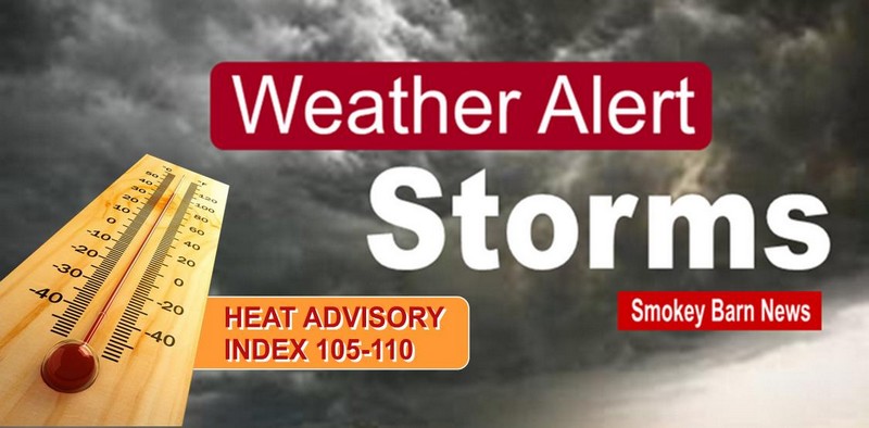 Sat. Heat Index Up to 110 With Severe Storms Bringing Winds Near 60 mph ...