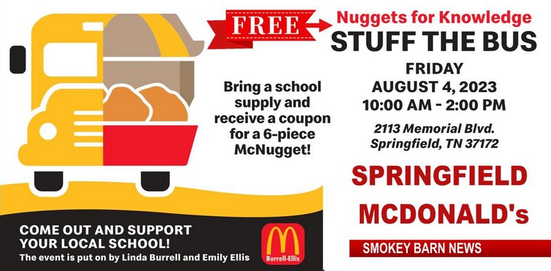 (Friday) FREE Nuggets for School Supplies @ Springfield McDonald's "Stuff the Bus" Event