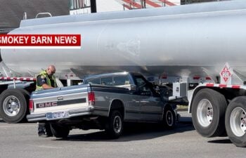 Pickup VS Tanker Snarls Traffic In Springfield