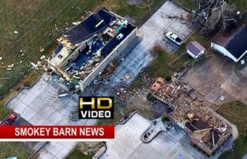 Aerial Video Of Tornado Damage (Springfield Tennessee)