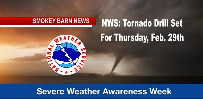 NWS: Tornado Drill Set For Thursday, Feb. 29th (Are You Ready)