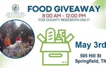Friday, May 3rd: FREE Food Giveaway Event By Mid Cumberland Community Action
