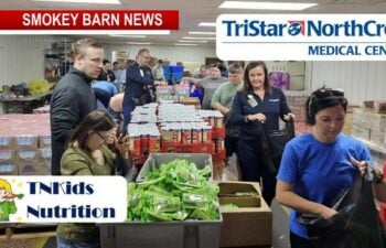 TriStar NorthCrest Colleagues Fill Backpacks With Food for Local Students