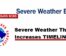 Severe Weather Threat Increases TIMELINE