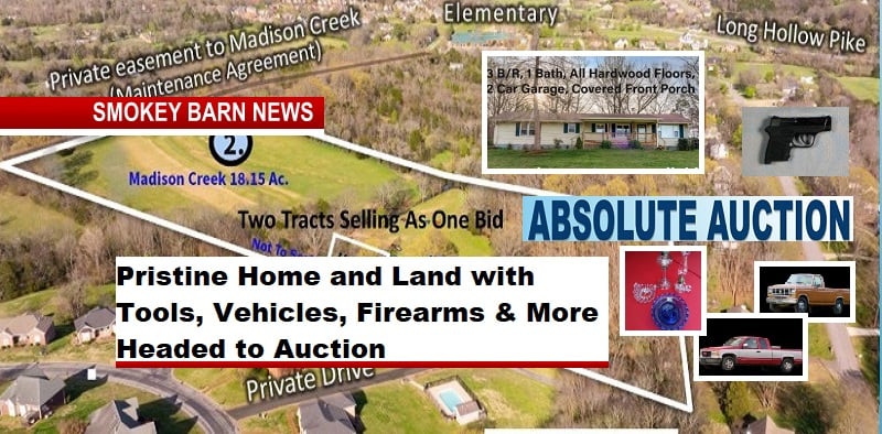 Pristine Home and Land with Tools, Vehicles, Firearms & More Headed to Auction