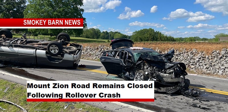 Mount Zion Road Remains Closed Following Rollover Crash