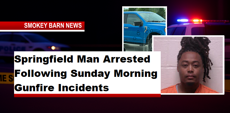 Springfield Man Arrested Following Sunday Morning Gunfire Incidents