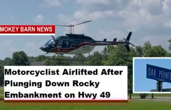 Motorcyclist Critical After Crash Off Highway 49 Embankment