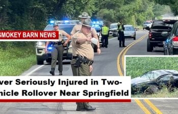Driver Seriously Injured in Two-Vehicle Rollover Near Springfield