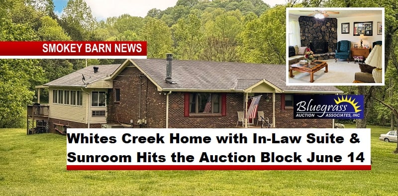 Whites Creek Home with In-Law Suite & Sunroom Hits the Auction Block June 14