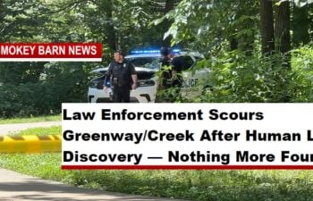 Law Enforcement Scours Springfield Greenway/Creek After Human Leg Discovery — Nothing More Found