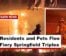 Residents and Pets Flee Fiery Springfield Triplex